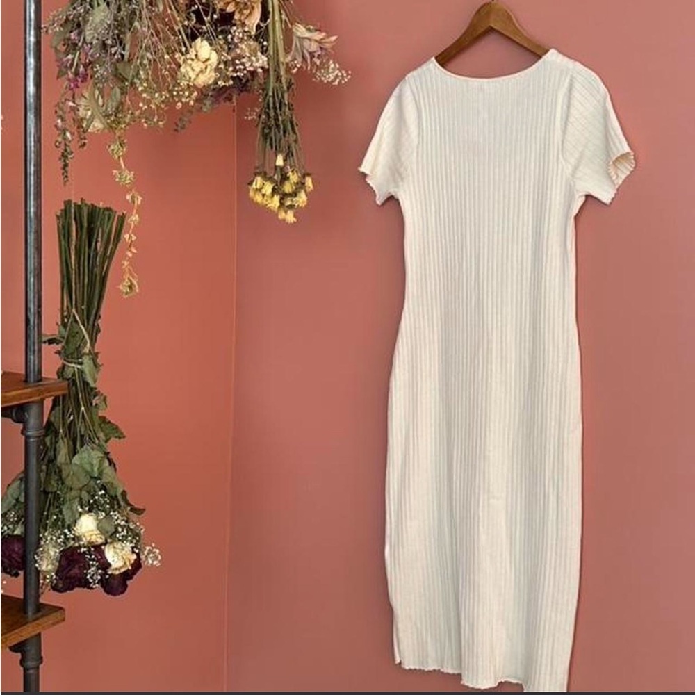 H&M Ribbed Square-Neck Dress - Picture 3 of 3